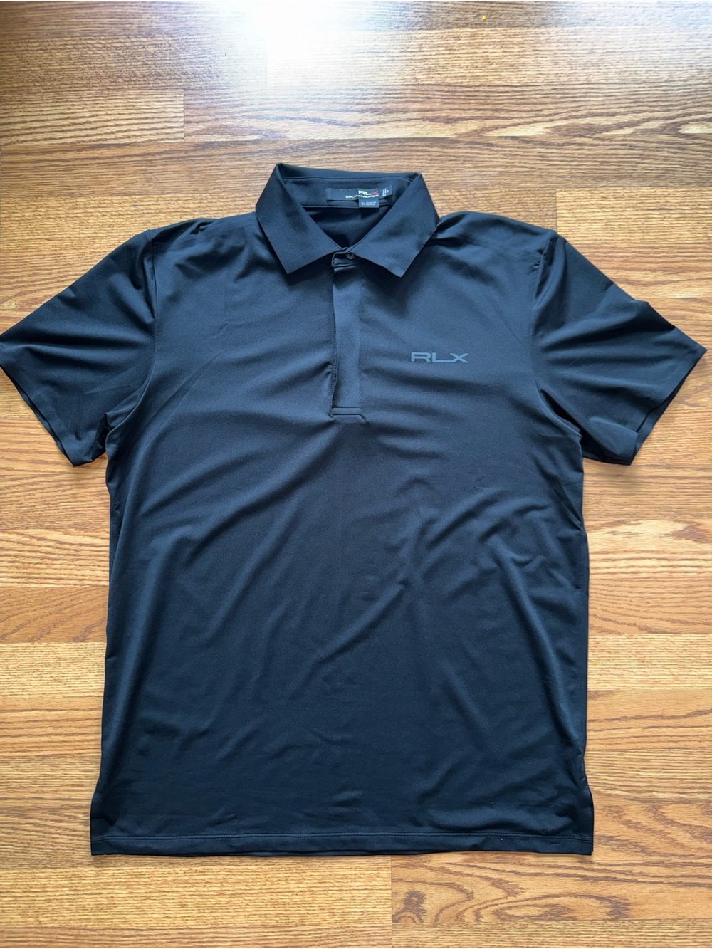 Men's RLX Ralph Lauren Black Performance Polo Shirt